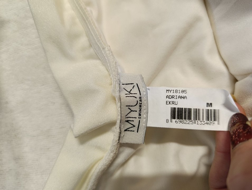 Beyaz Dantel Detaylı Mini Bohem Mayo - Görsel 4