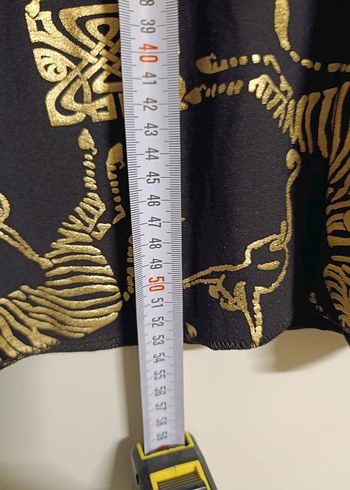 quincey Zebra Desenli Pilili Mini Hamile Eteği - Görsel 3