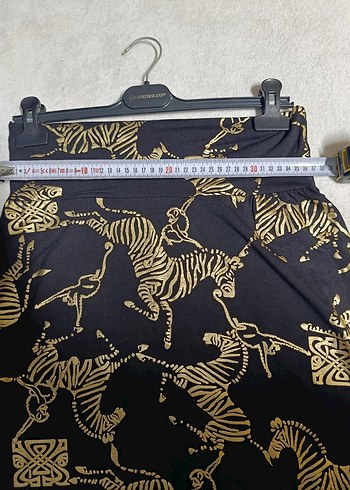 quincey Zebra Desenli Pilili Mini Hamile Eteği - Görsel 2