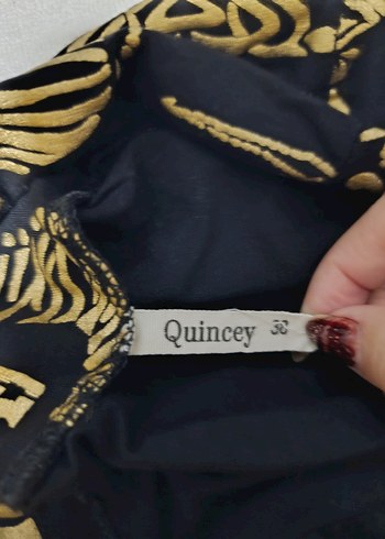 quincey Zebra Desenli Pilili Mini Hamile Eteği - Görsel 4