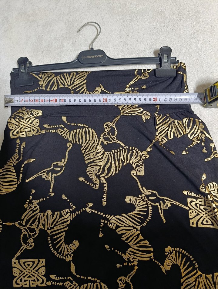 quincey Zebra Desenli Pilili Mini Hamile Eteği - Görsel 2