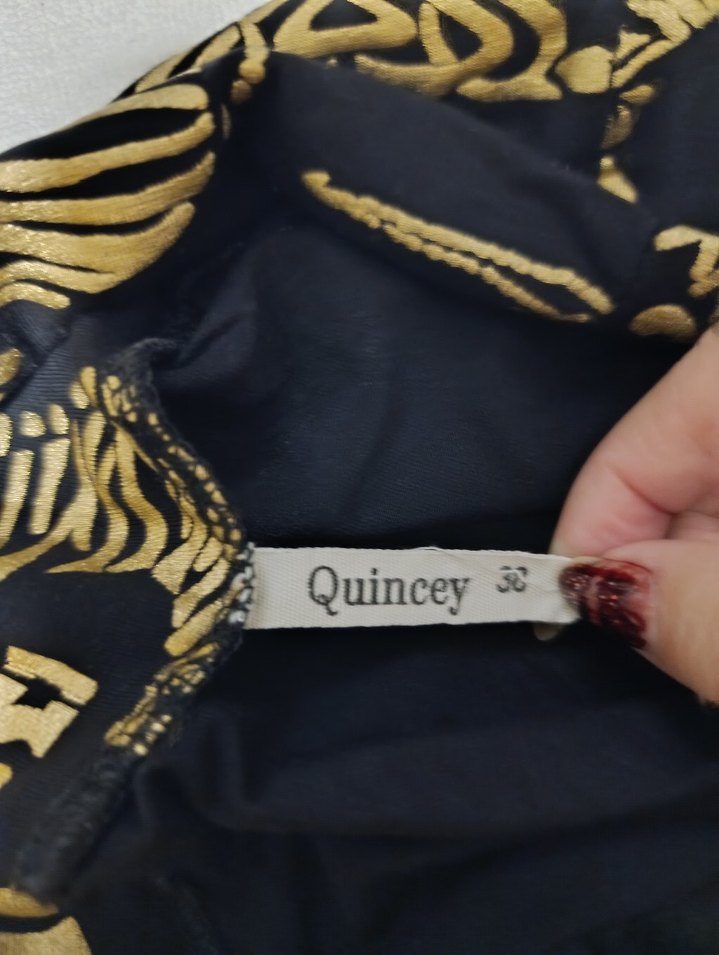 quincey Zebra Desenli Pilili Mini Hamile Eteği - Görsel 4