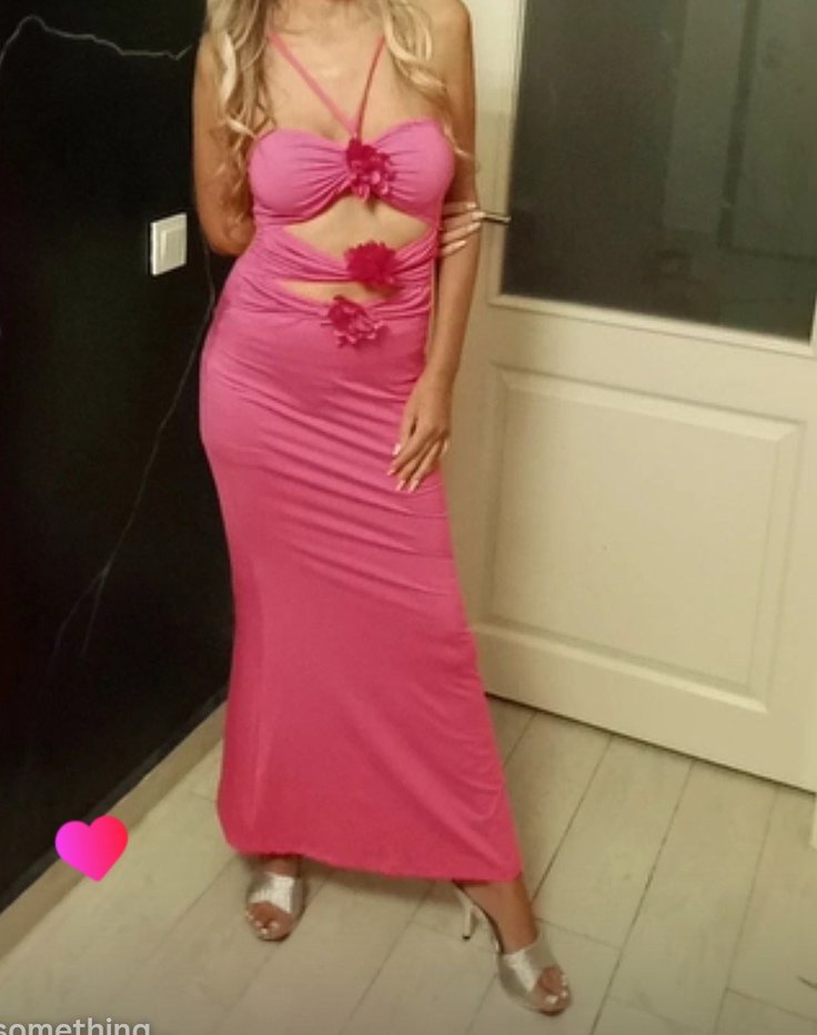 Pembe  Uzun Askılı Lohusa Geceliği - Görsel 4