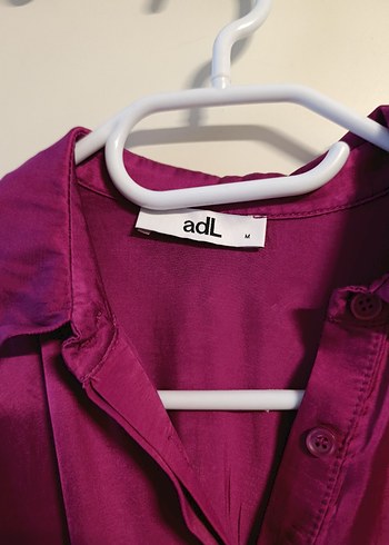 Mor Kuşaklı Uzun Kollu Kadın Elbise - Görsel 4