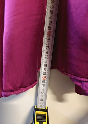 Mor Kuşaklı Uzun Kollu Kadın Elbise - Görsel 5