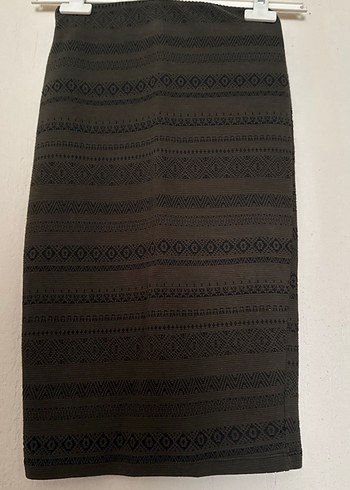 Siyah Bohem Midi Hamile Eteği - Görsel 3