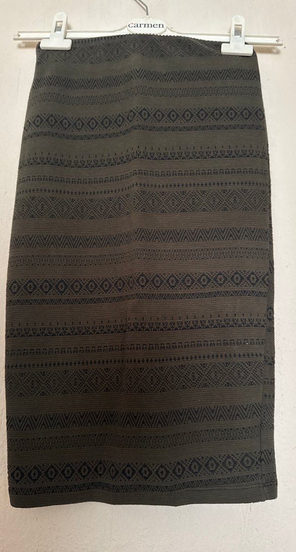 Siyah Bohem Midi Hamile Eteği - Görsel 2