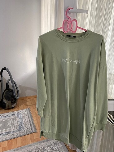 xl Beden yeşil Renk LC Modest tunik