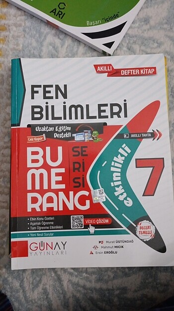 Günay yayınları bumerang serisi 7. Sınıf etkinlikli fen bilimler