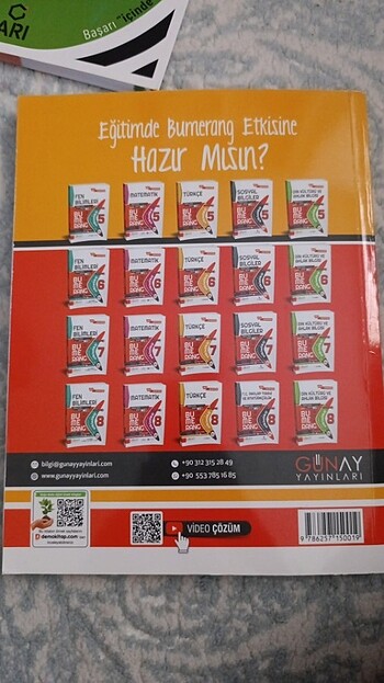  Günay yayınları 7. Sınıf bumerang serisi etkinlikli Türkçe kitab