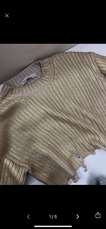 Zara gold parlak kazak