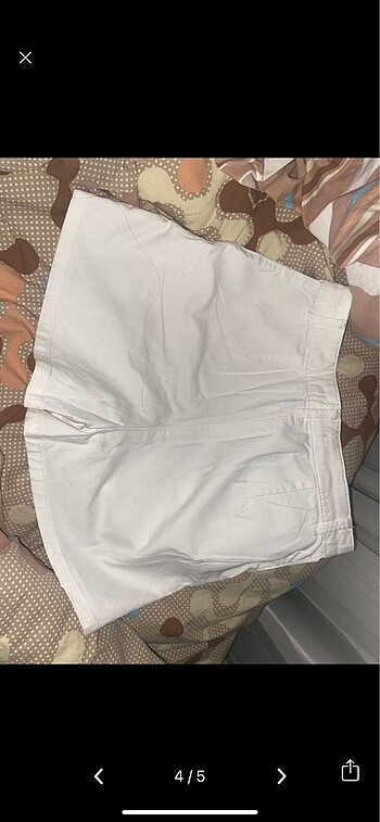 36 Beden beyaz Renk Şort kısa