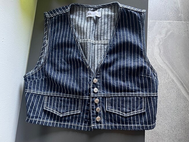 Zara yelek jean