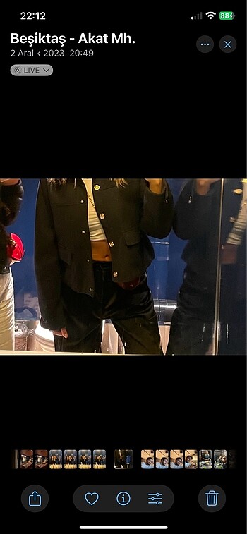 Zara soft kısa lacivert ceket - Görsel 3