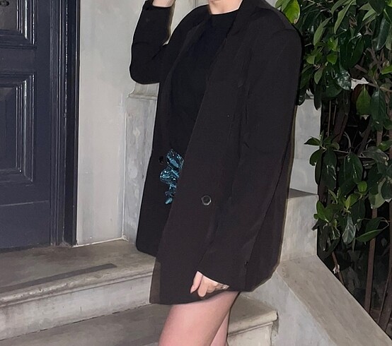 Siyah blazer
