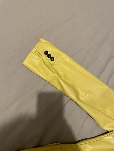 Hiç giyilmedi yeni ceket kadın deri blazer - Görsel 7