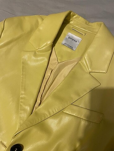 Hiç giyilmedi yeni ceket kadın deri blazer - Görsel 4