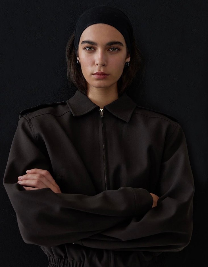 Kadın Kahverengi Ceket Suud Collection - Görsel 5