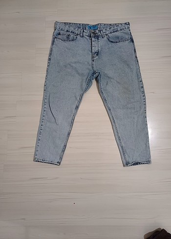 erkek boyfriend buz mavisi pantolon