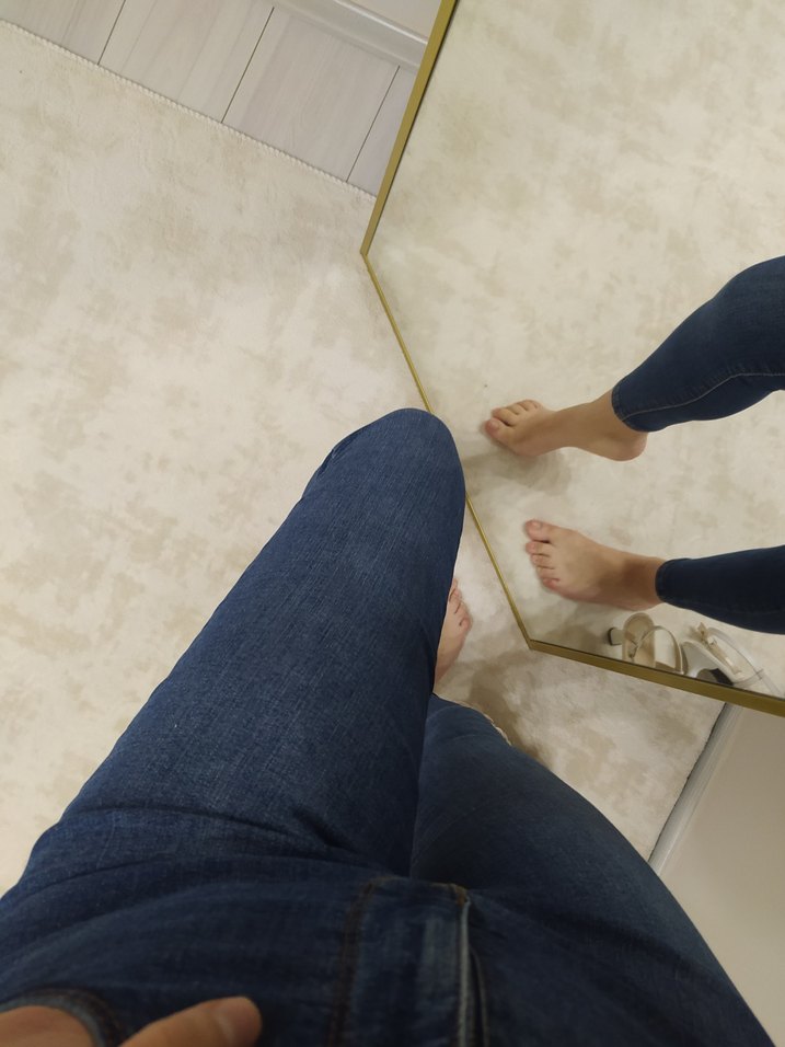 Koyu Lacivert Dar Kesim Kadın Kot Pantolon - Görsel 5