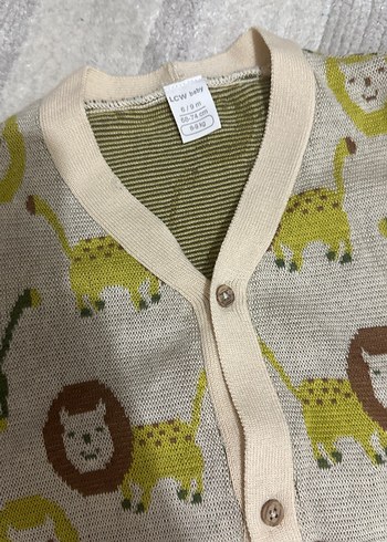 Erkek Bebek Örme Takım Aslan Desenli - Görsel 2