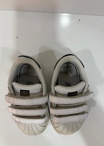 Erkek Çocuk Beyaz Cırt Cırtlı Spor Ayakkabı - Görsel 5