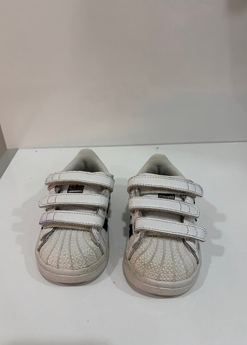 Erkek Çocuk Beyaz Cırt Cırtlı Spor Ayakkabı - Görsel 3