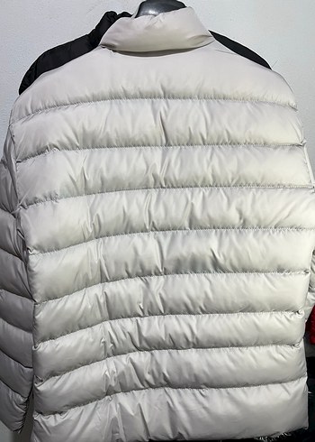 xl Beden beyaz Renk EA7 Erkek Beyaz Fermuarlı Mont