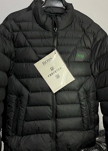 Hugo Boss BOSS Siyah Fermuarlı Erkek Mont