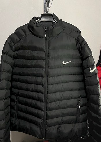 Nike Siyah Fermuarlı unisex Mont
