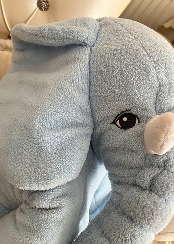 Pastel Mavi Peluş Fil Oyuncak - Görsel 4