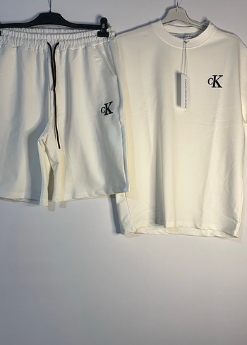 Calvin Klein Calvin Klein Beyaz Pamuklu Şort takımı