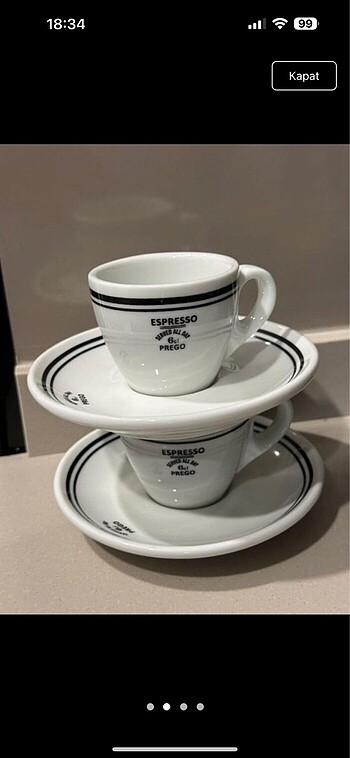 H&M home 2 adet espresso fincan takımı