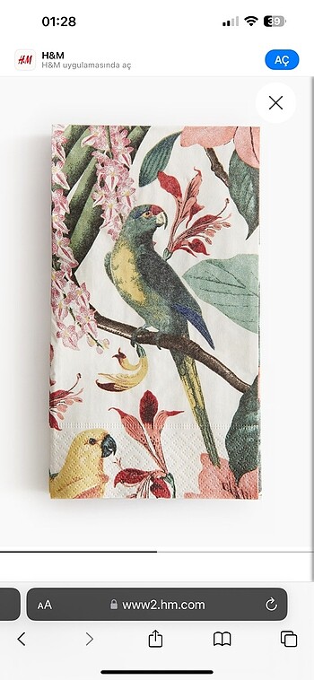 H&M home 15 li peçete