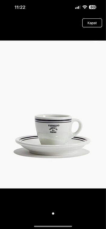 H&M home fincan ve tabağı