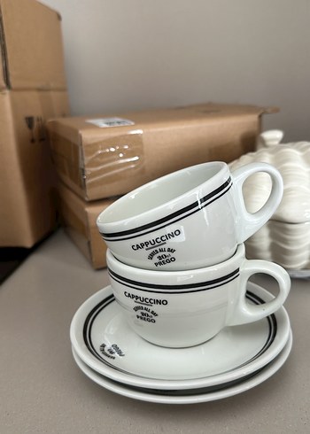 H&M home 2 li cappuccino takım