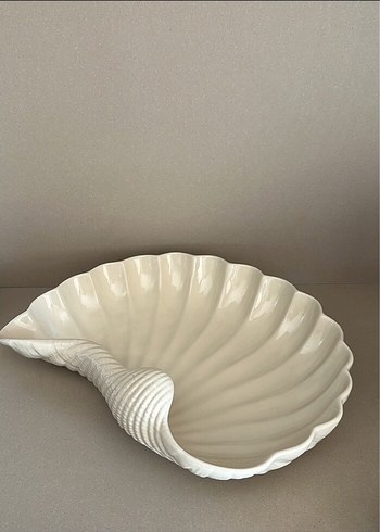 H&M home Beyaz Deniz Kabuğu Şeklinde Tabak