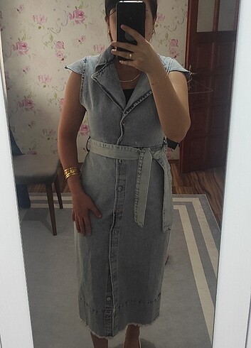 Diğer Denim midi elbise