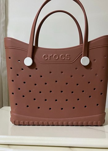 Kahverengi Crocs Plaj Çantası