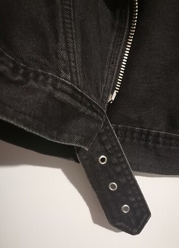 m Beden Siyah denim ceket