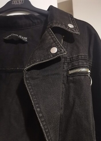 m Beden siyah Renk Siyah denim ceket
