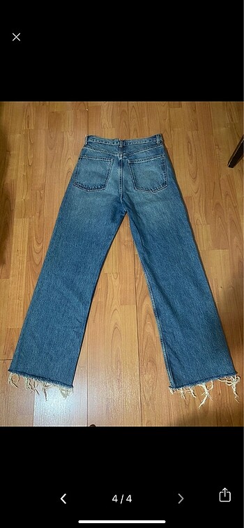 38 Beden mavi Renk Zara jean