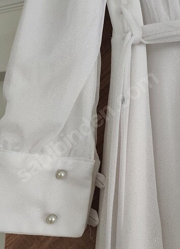 Tesettür Beyaz Elbise ( Nikah için uygun)