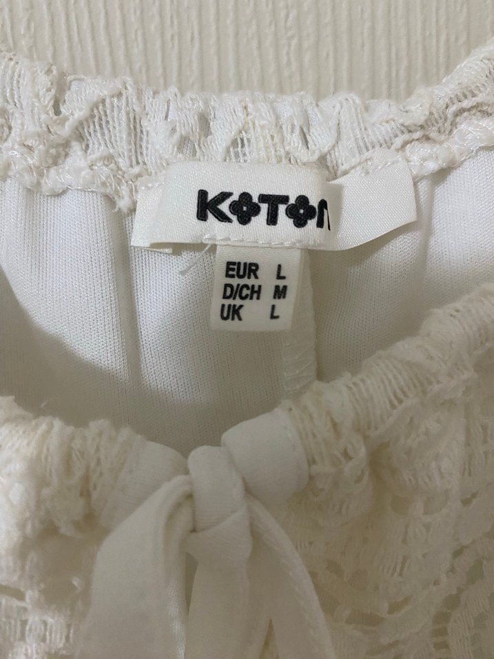 Dantel Detaylı Beyaz Bohem Mini Örgü Elbise - Görsel 2