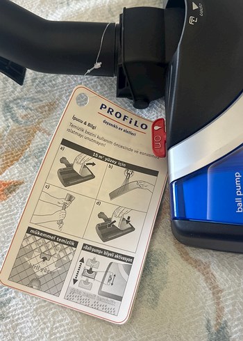 Profilo Profilo Koyu Mavi Elektrikli Süpürge Silme Başlığı
