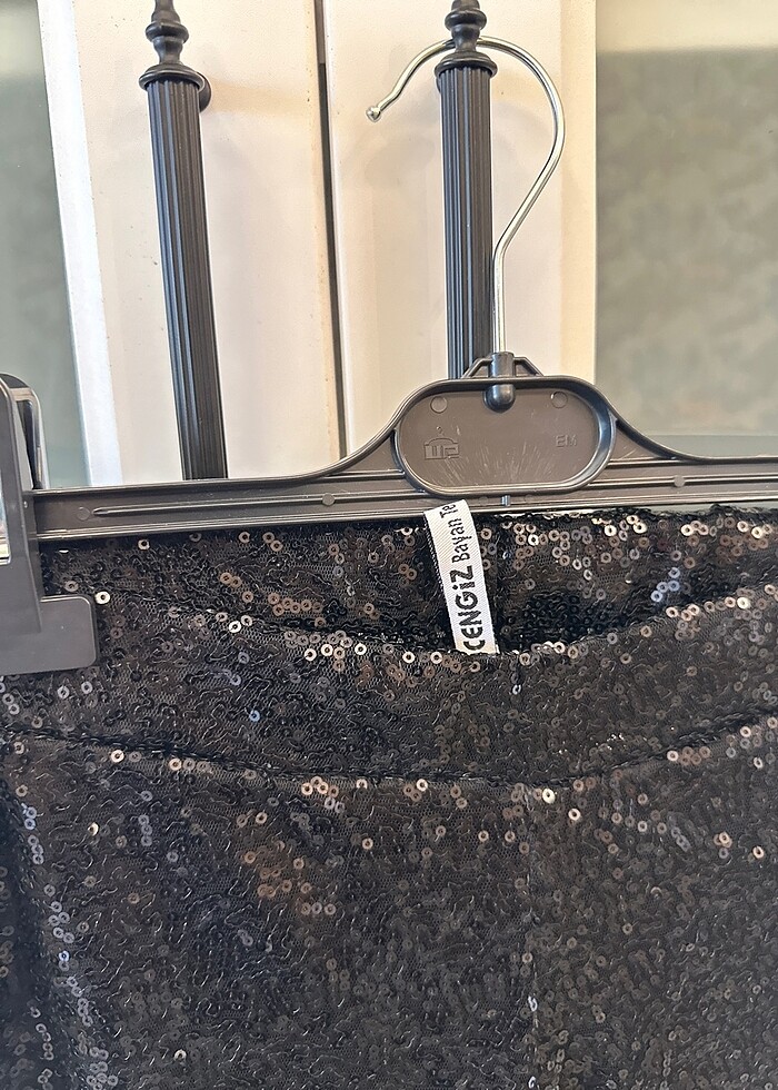 Payetli ispanyol paça pantolon - Görsel 4