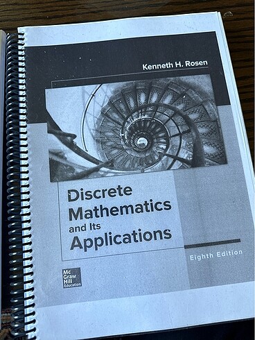 Discreate mathematics and ıts applications. Kenneth H. Rosen