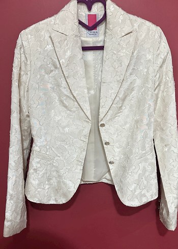 Chima Ekru Kadın Blazer Ceket