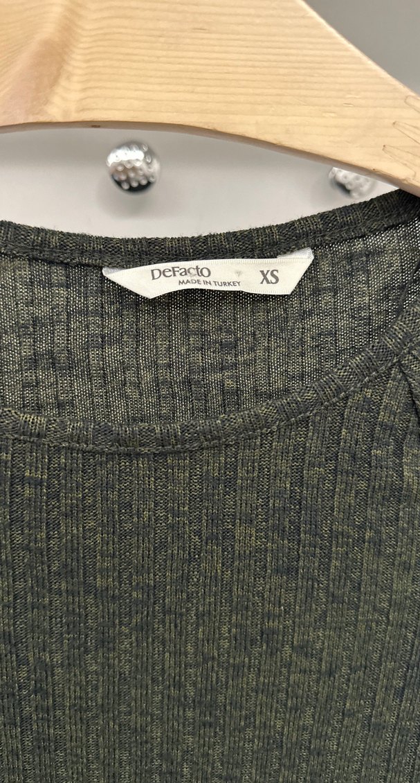 Gri Kadın Triko Uzun Elbise - Görsel 2