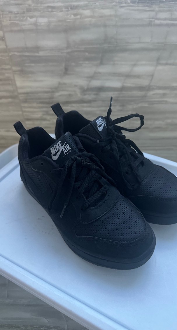 Siyah Nike Court Borough Low Spor Ayakkabı - Görsel 3